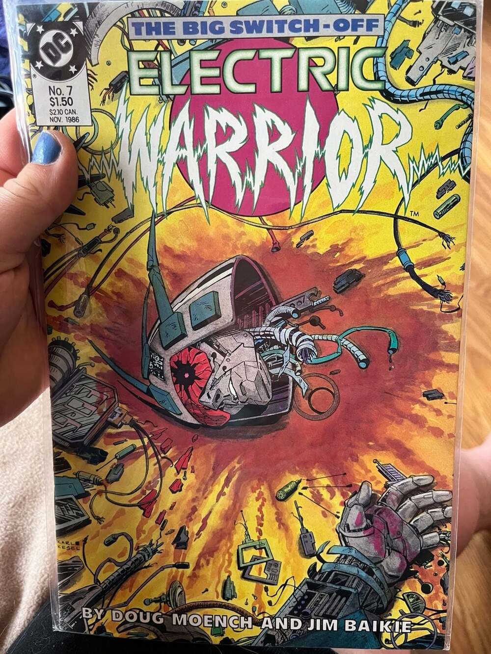 Electric Warrior #7 (1986) DC Comics - The Big Switch-Off